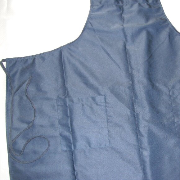 Apron Workshop Kitchen Cooking Garden Pockets Dark Blue New - Picture 2 of 4